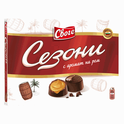 БОНБОНИ СЕЗОНИ 160ГР.*14БР. РОМ