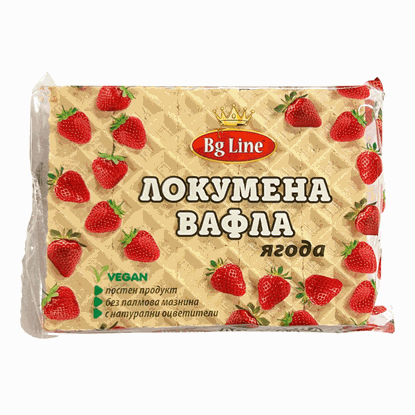 ЛОКУМЕНИ ВАФЛИ ЯГОДА 200ГР.*10БР. БГ ЛАЙН