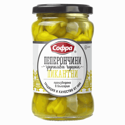ХРУПКАВИ ЧУШКИ ПЕПЕРОНЧИНИ 260ГР.*12БР. СОФРА