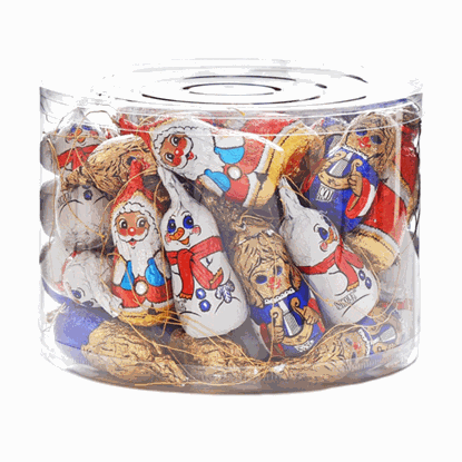 КОЛЕДНИ ШОКОЛАДОВИ ФИГУРИ ЗА ЕЛХА 15ГР.*50БР.