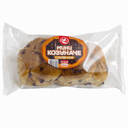 МИНИ КОЗУНАЧЕ КАКАОВИ КАПКИ 200ГР.*12БР.ГРАНД КОМЕРС
