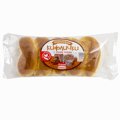 КИФЛИЧКИ С КАКАОВ ПЪЛНЕЖ 250ГР.*10БР.ГРАНД КОМЕРС