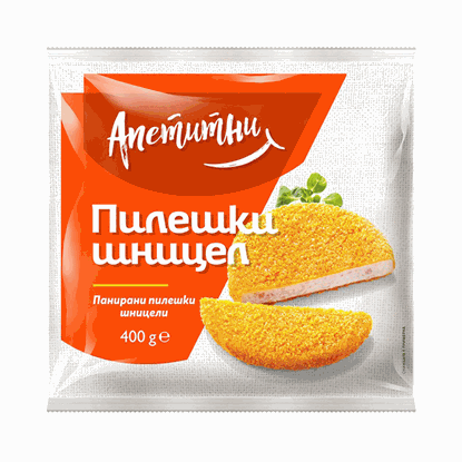ПИЛЕШКИ ШНИЦЕЛ АПЕТИТНИ САМИ-М 400ГР.*12БР.