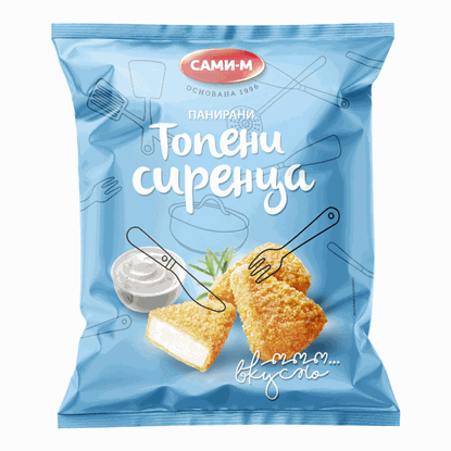 ПАНАНИРАНО ТОПЕНО СИРЕНЕ С КОРНФЛЕЙКС 1КГ.*6БР. САМИ М