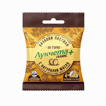 ПАСТИЛИ ЛУКЧЕТА ПЛЮС 40ГР. БАНАН