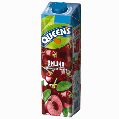 НАТУРАЛЕН СОК ВИШНА 1Л.*12БР. КУИНС