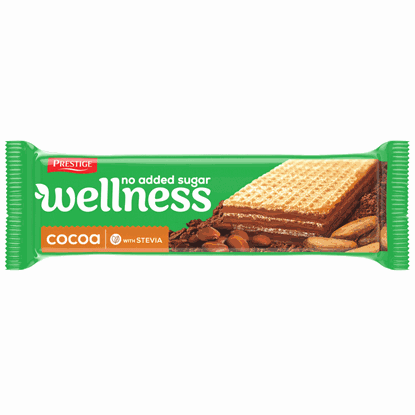 КАКАОВА ВАФЛА БЕЗ ЗАХАР WELLNES 25ГР.*18БР. ПРЕСТИЖ