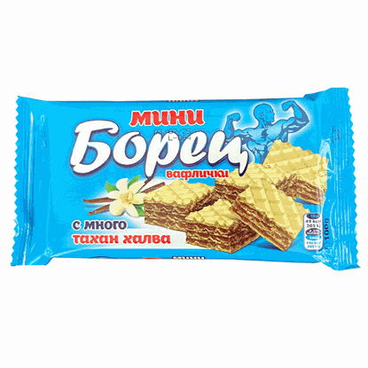 МИНИ ВАФЛИ БОРЕЦ 100ГР.*12БР.