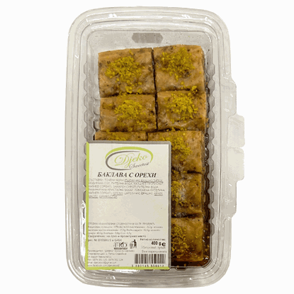 БАКЛАВА С ОРЕХИ 400ГР.*20БР. ДЖЕКО