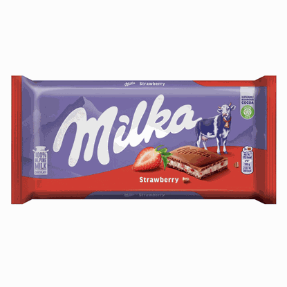 ШОКОЛАД МИЛКА 100БР.*22БР. ЯГОДА