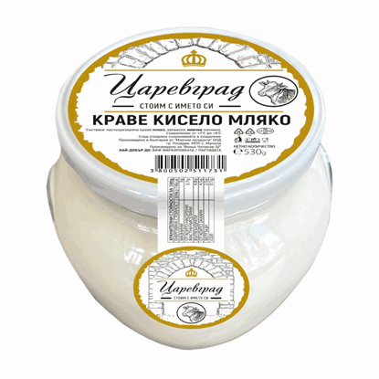 КРАВЕ КИСЕЛО МЛЯКО ЦАРЕВГРАД 530ГР.*6БР. БУРКАН