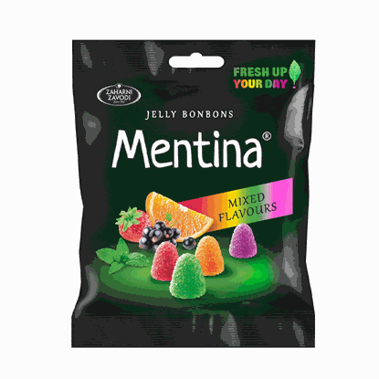 ЖЕЛИРАНИ БОНБОНИ МЕНТИНА 80ГР.*45БР. МИКС