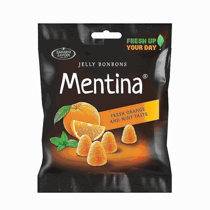 ЖЕЛИРАНИ БОНБОНИ МЕНТИНА 80ГР.*45БР. ПОРТОКАЛ