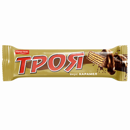 ВАФЛА ТРОЯ КАРАМЕЛ 28ГР.*30БР. БОКС